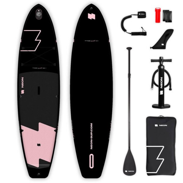 Pack Planche Stand Up Paddle Board NEON SWITCH 11' avec planche gonflable, aileron, pagaie, pompe haute pression, sac de transport, leash de sécurité et kit de réparation